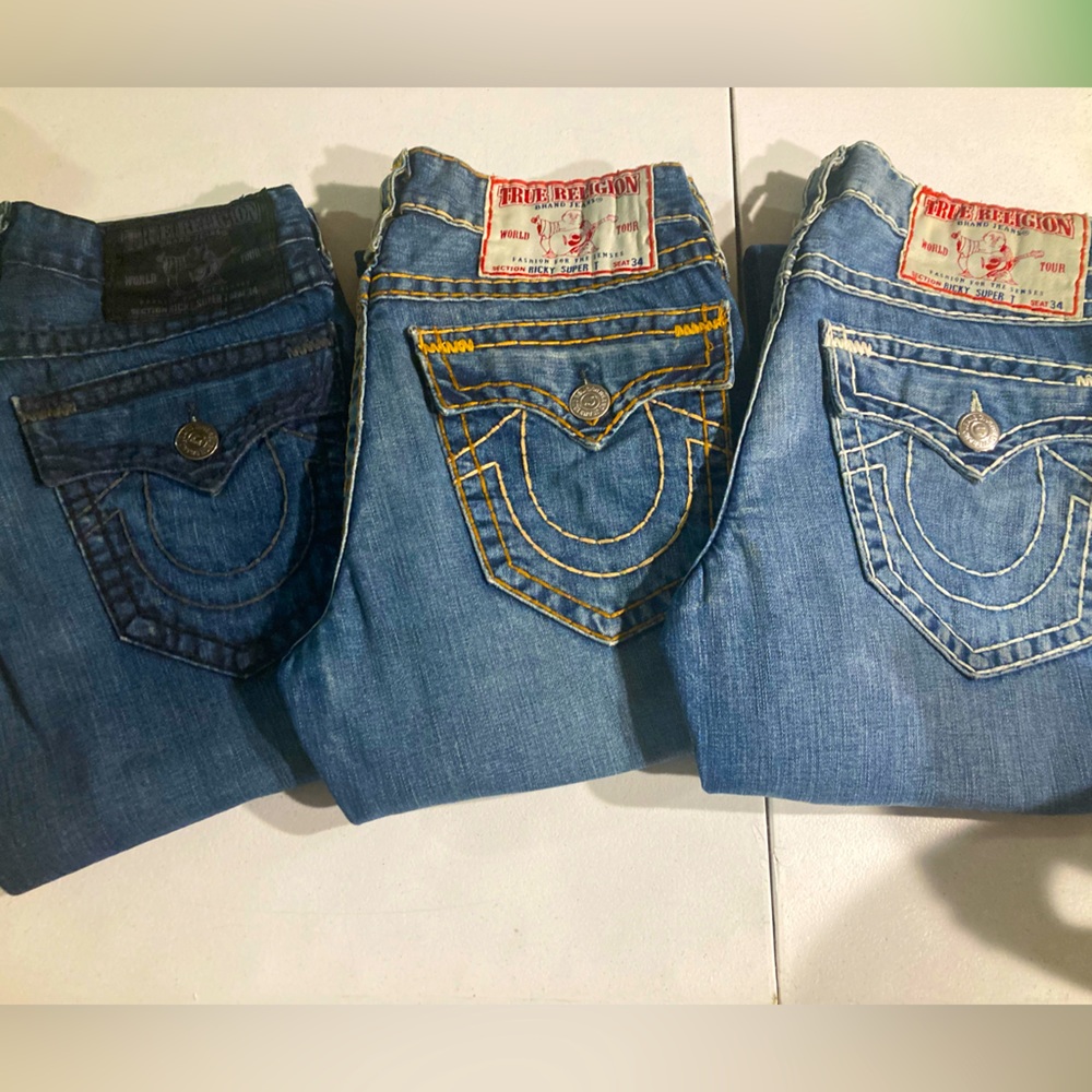SOLD! Bundle! Vintage Ricky Super T True Religion EUC